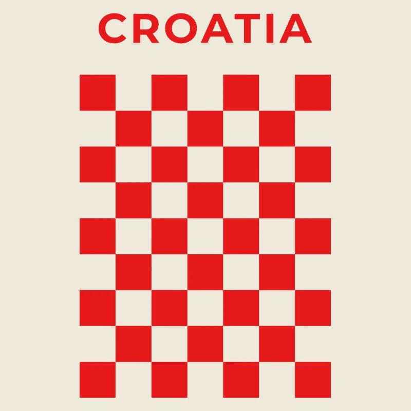 Croatian Checker Red