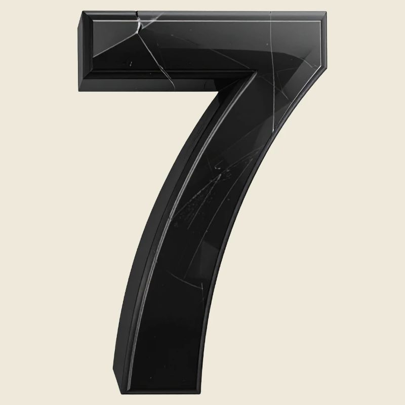 Gebrochene Sieben Grafik