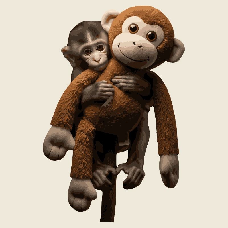 Frappez le singe viral avec une peluche