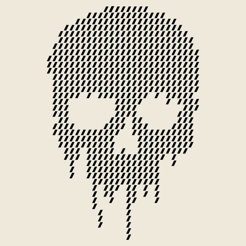 Pixel-Schädel-Art-Design