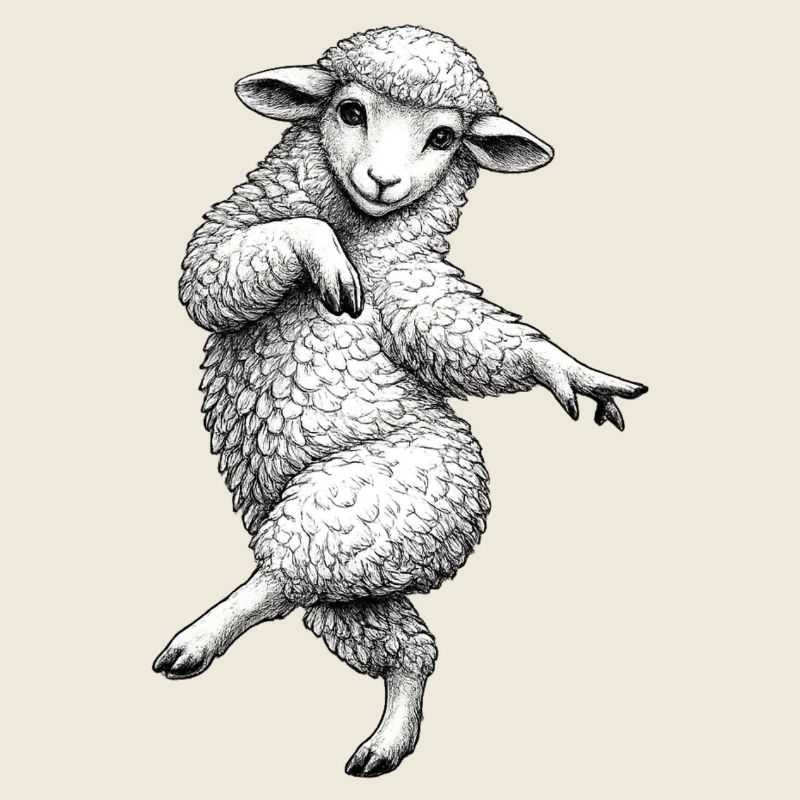 Tanzendes Lamm Sketch