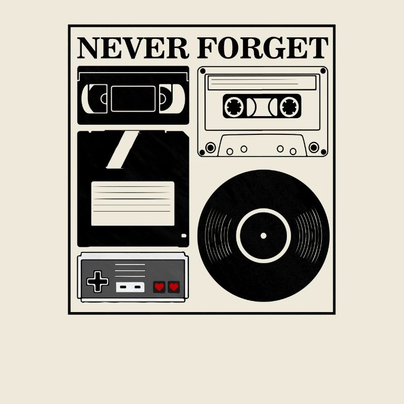 jamais oublier kasette de vinyle rétro vintage