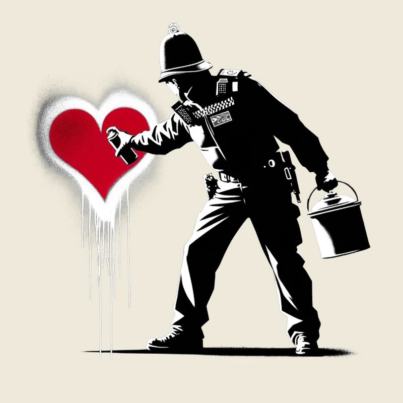 Art de rue policier