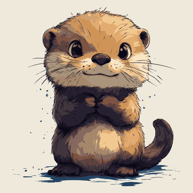 Bébé loutre