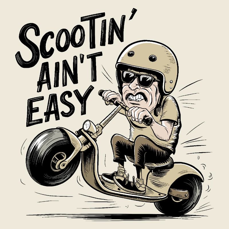 Scootin ist nicht einfach