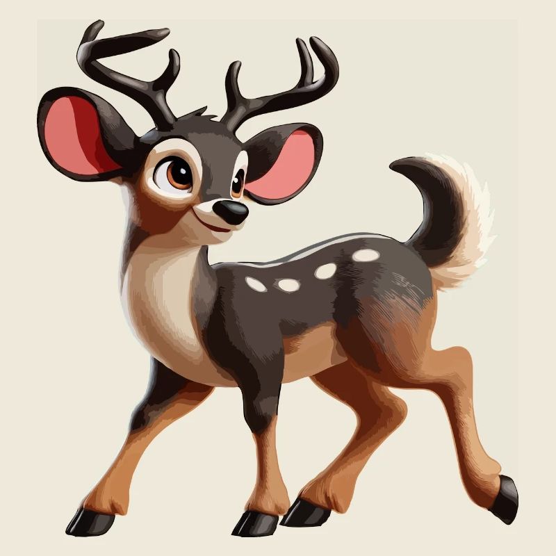Red deer Cervus elaphus juvenile