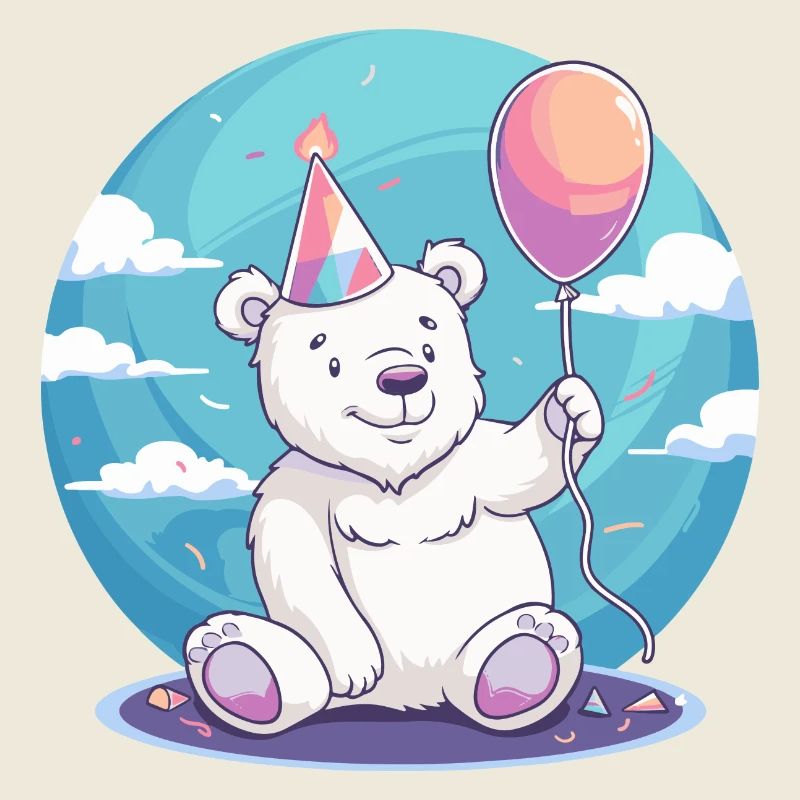 Eisbär Geburtstag Comic