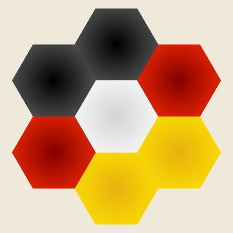 Honeycomb Colour Play German Flag.