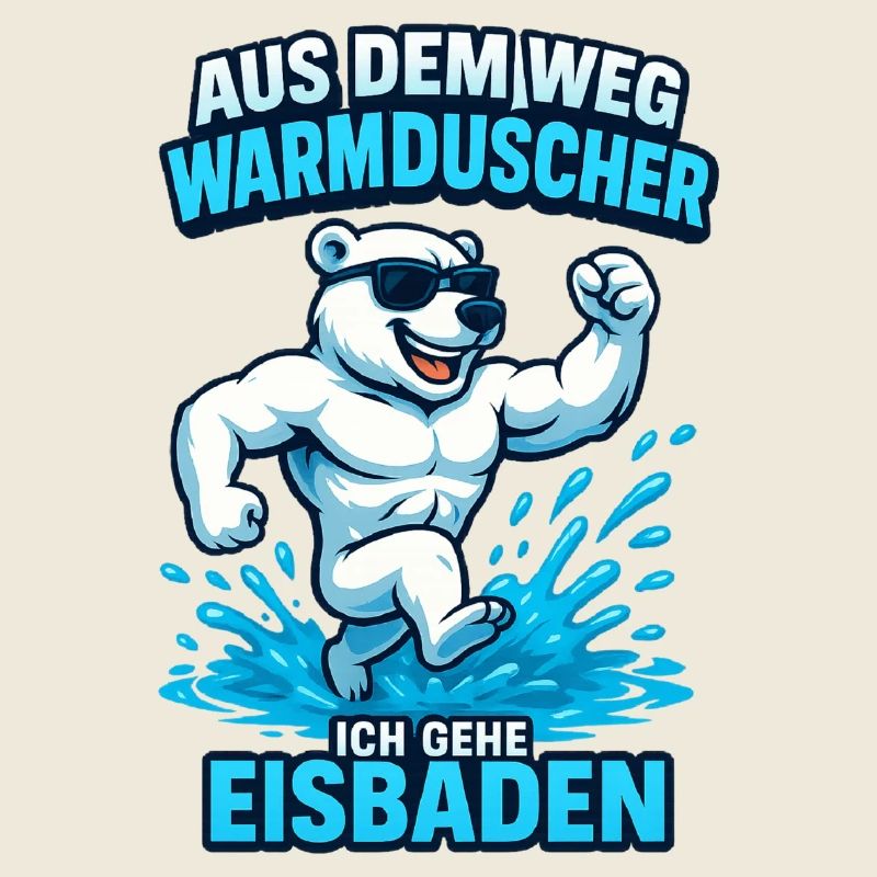 Eisbaden Polarbär Power