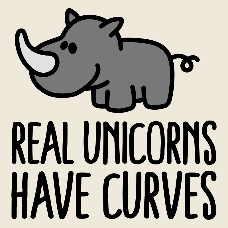 Real unicorns have curves