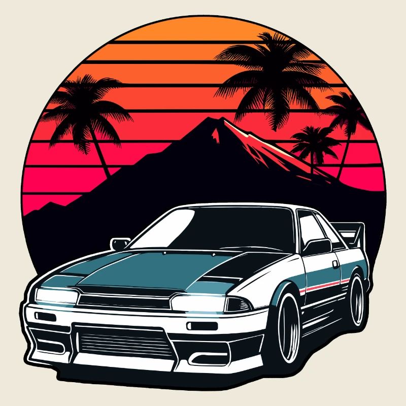 JDM car Japanese Retro Car Racing Drifting Legend