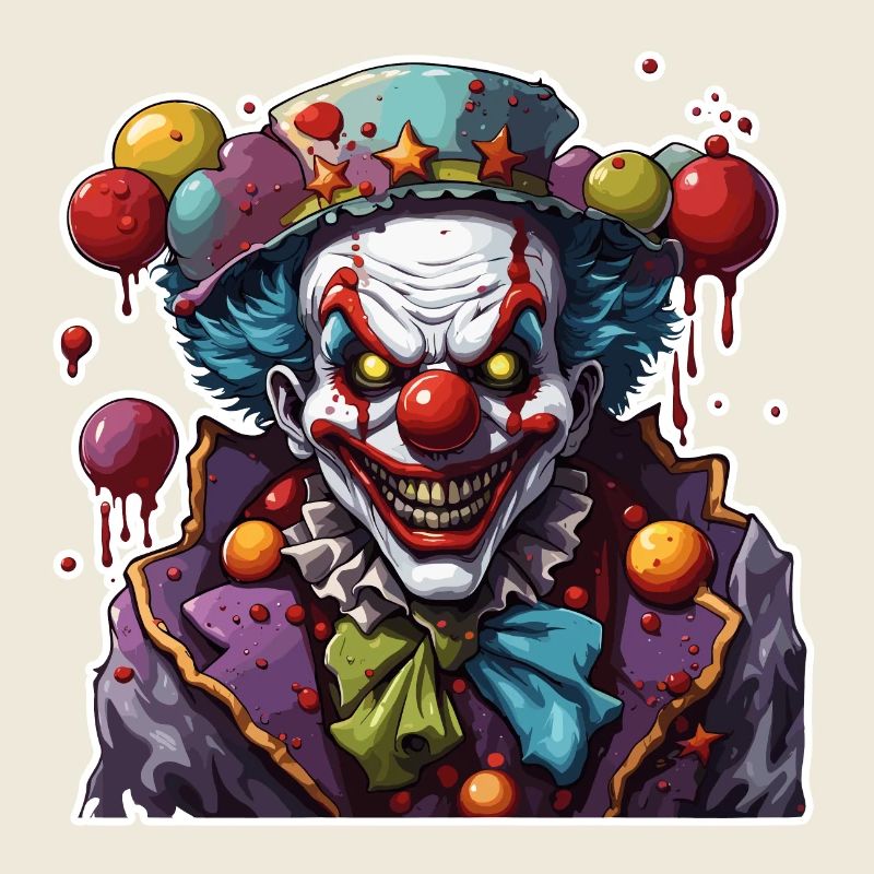 Horror Clown / Circus / Funny / Show / Halloween