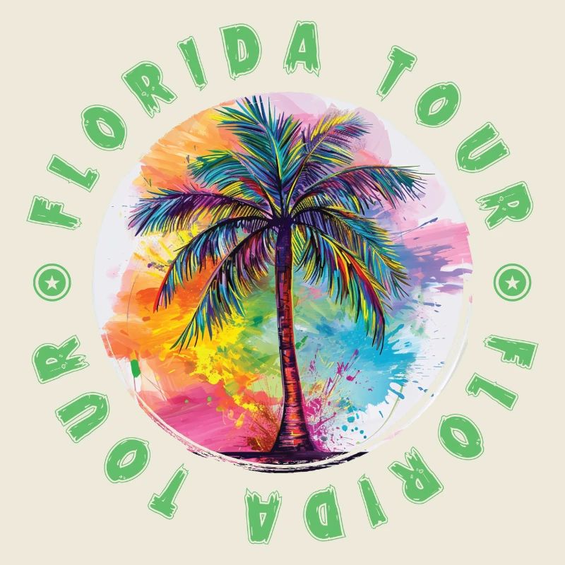 Florida Tour Urlaub Plame Bunt
