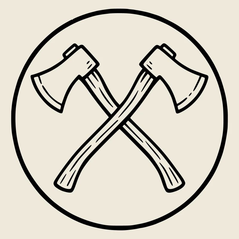 Haches croisées