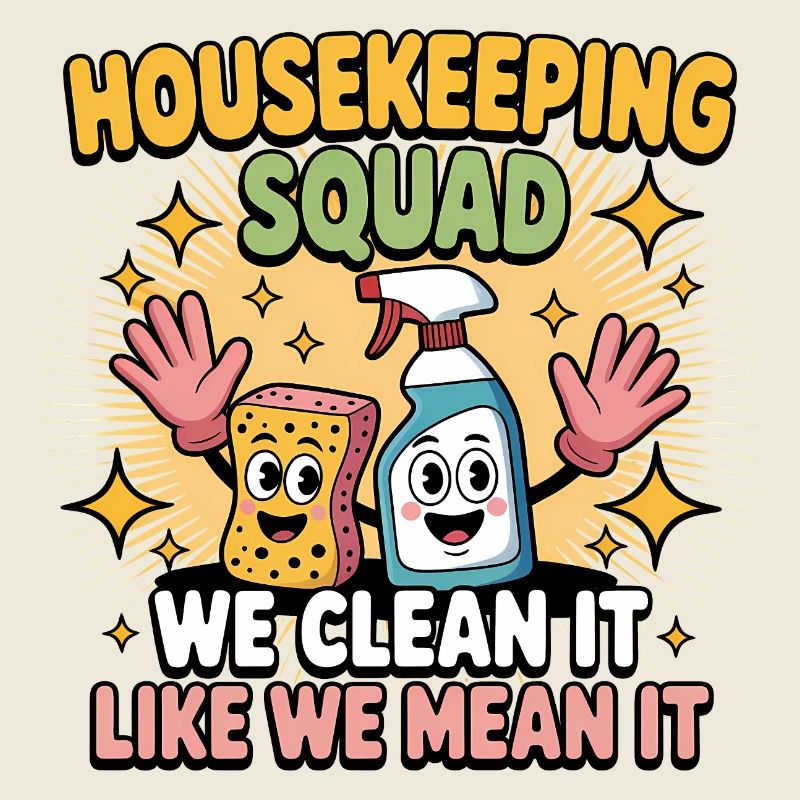 Funny Cleaning Design