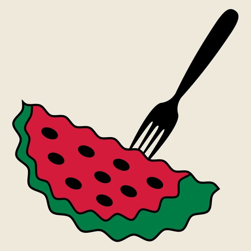 Melon avec fourchette