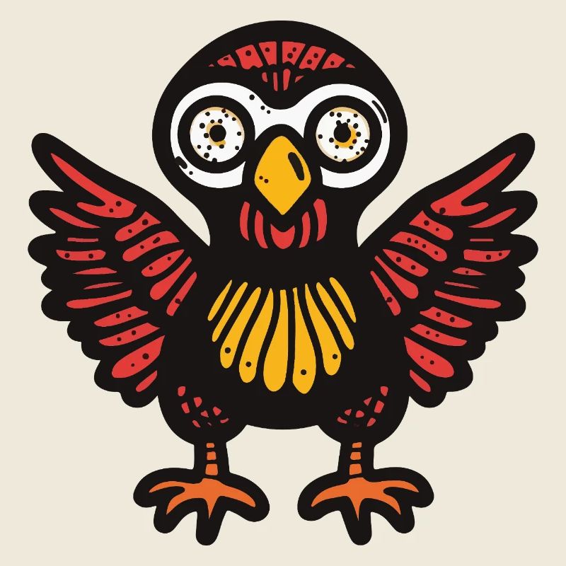 Dinde Halloween Bande dessinée drôle