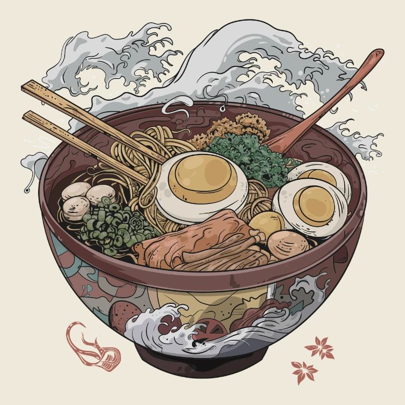 Große Schüssel Ramen