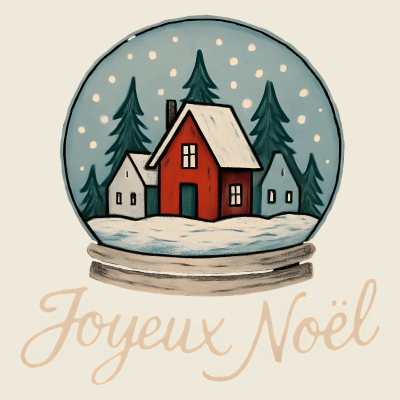 Boule de Noël Maison Rouge