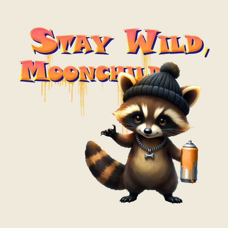 Raccoon Lunar Graffiti