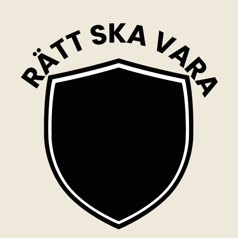 Black and white shield design minimalist