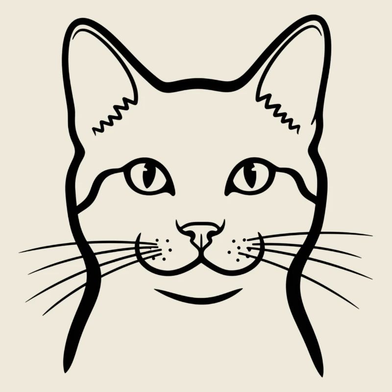 Gribouillis de Chat Minimum Animaux