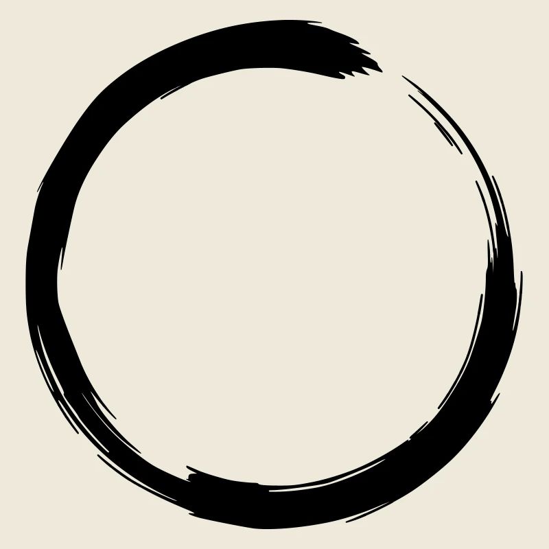 Enso Circle Zen Coup de pinceau