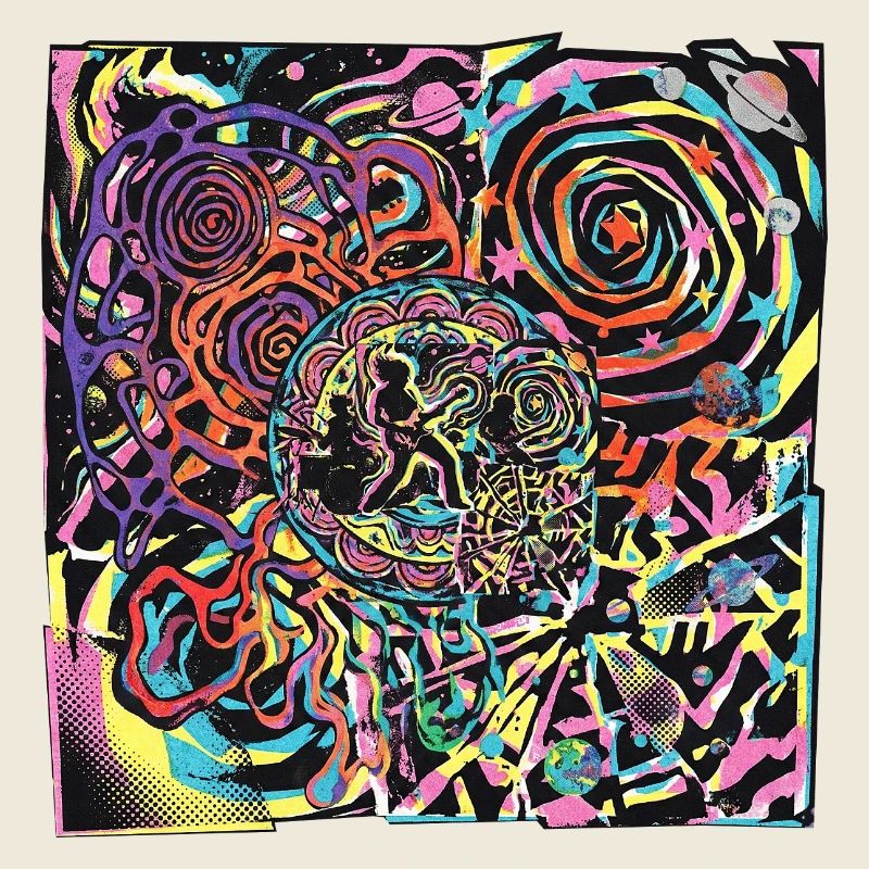 Psychedelic Rock Party Moon