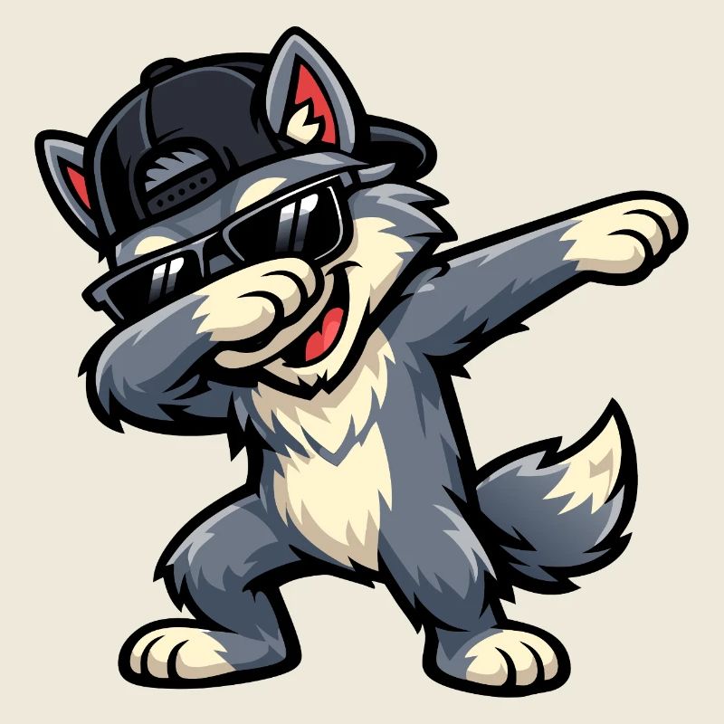 Dabbing Wolf