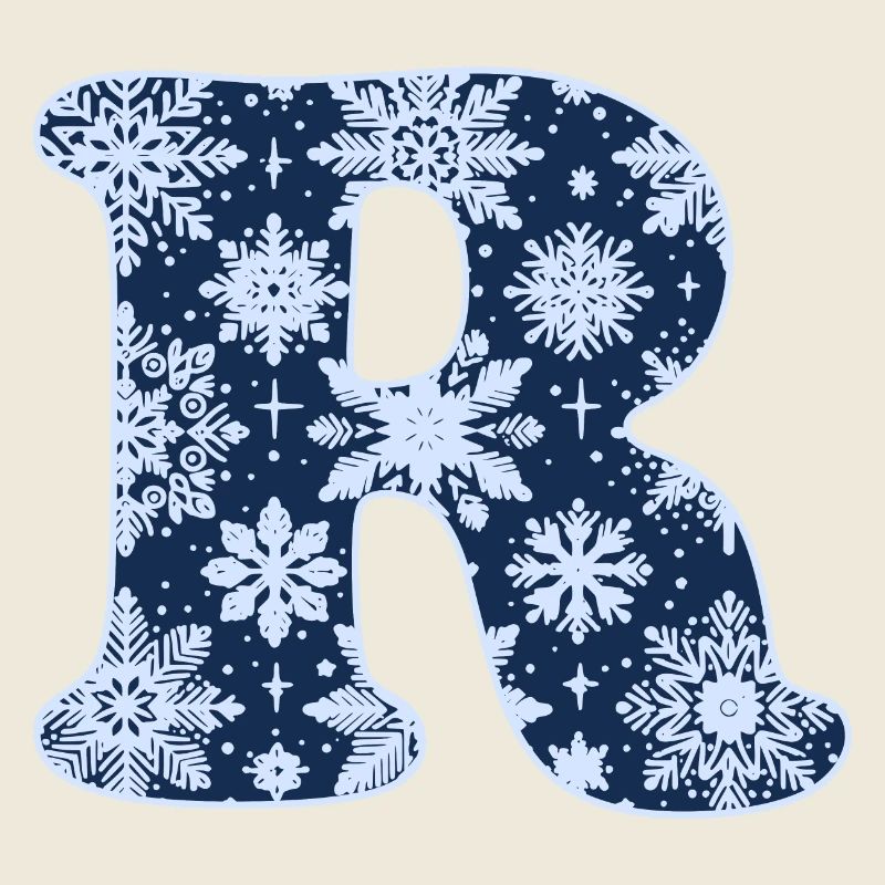 Letter R Snowflakes