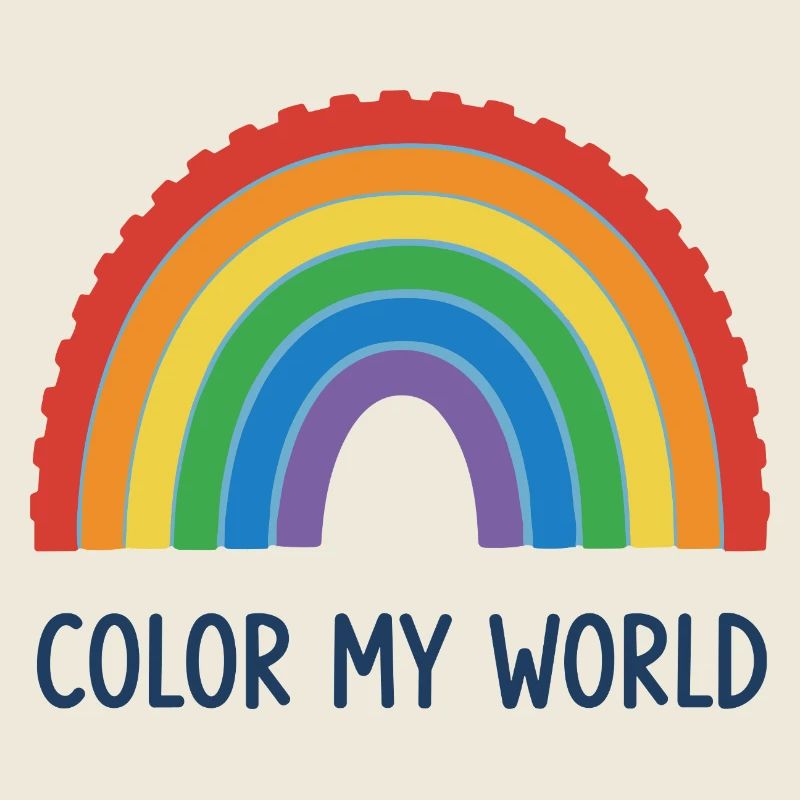Lebendiges Regenbogen-Design für Bekleidung