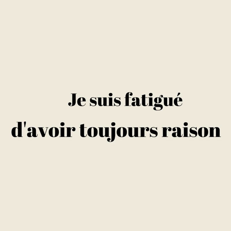 Je suis fatigué