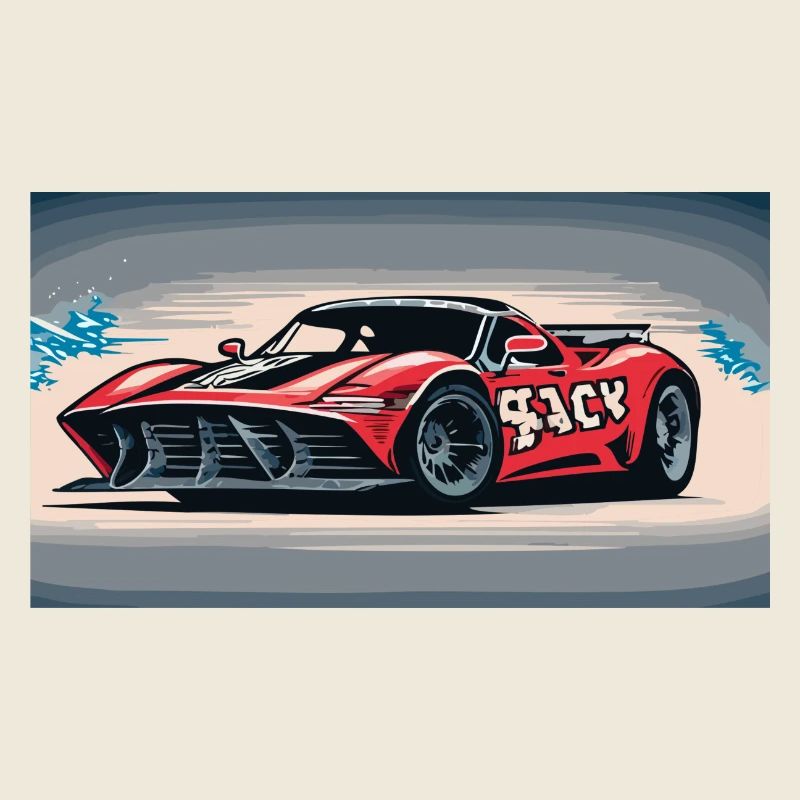 Racecar enveloped in the Mist