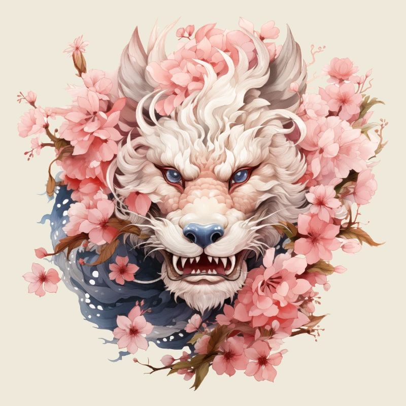 Chinesischer Drache Kirschblüten C-drama Xianxia