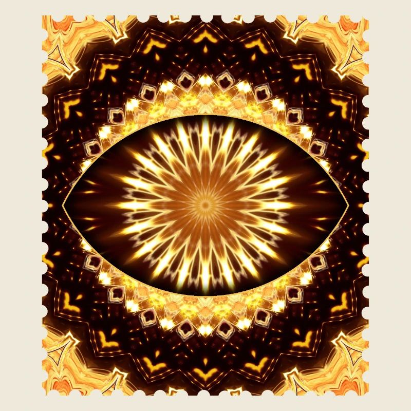 Motif oculaire de feu kaléidoscope