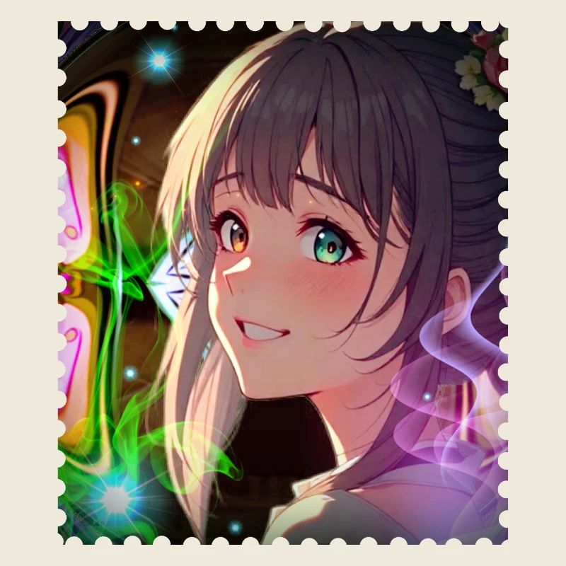 Magische Neontraumheldin