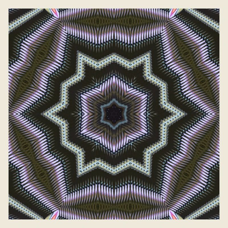 Kaleidoskopischer Sternen-Mandala