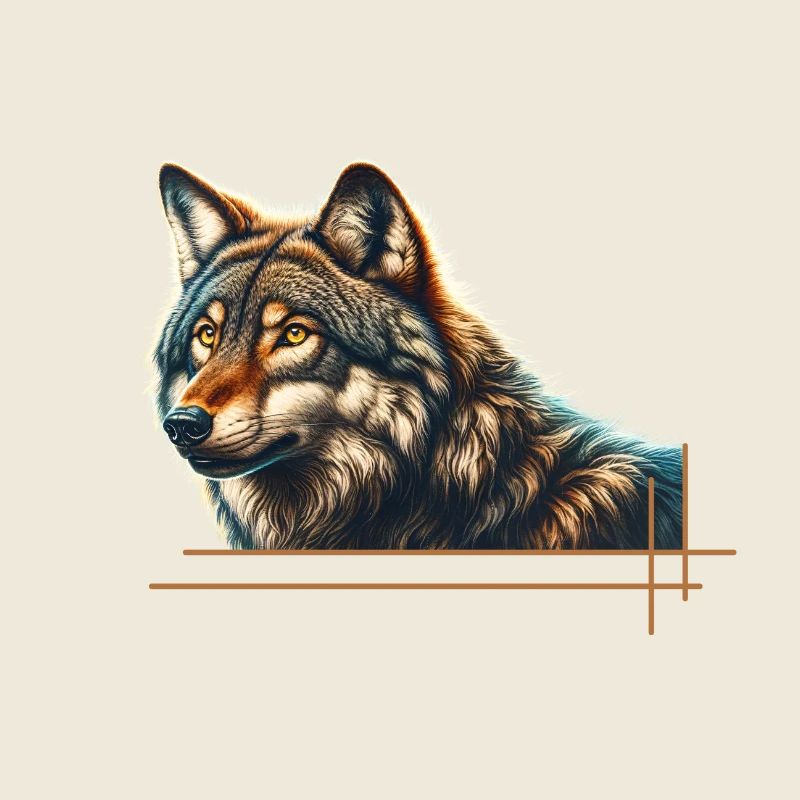 Majestic wolf