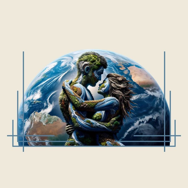 Mann und Frau der Erde – die Elemente der Natur