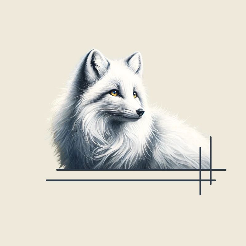 Fox in winter elegance