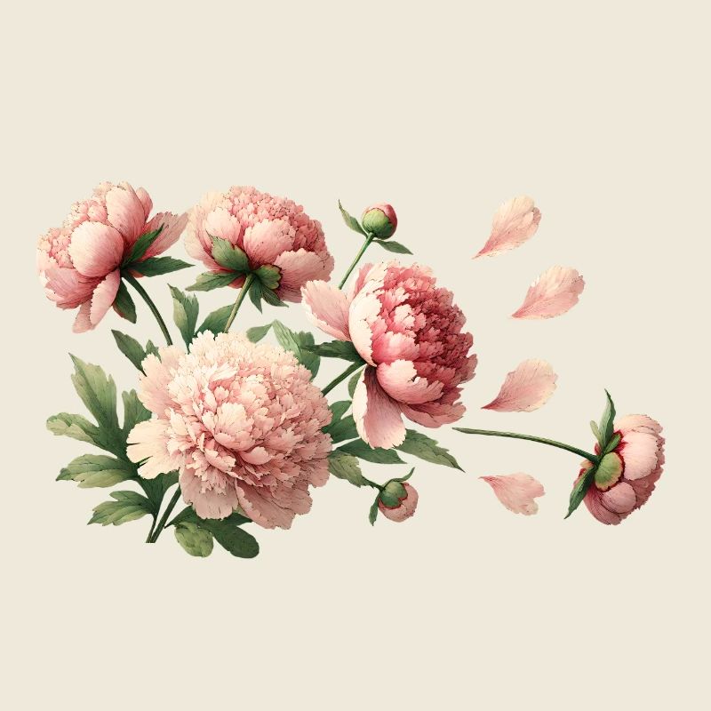 Romantische rosa Pfingstrosen