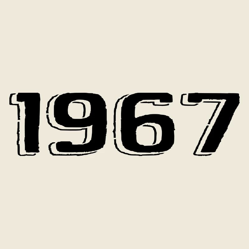 Millésime 1967 Né Anniversaire Rétro 1967