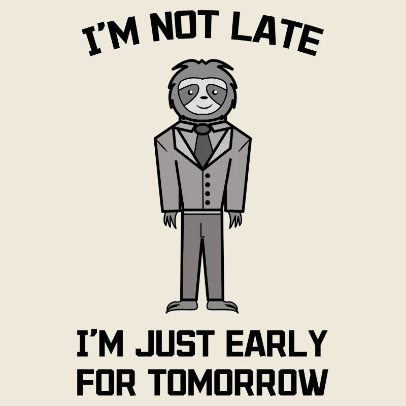 Sloth Late Riser Slow Animal Statement Zoo