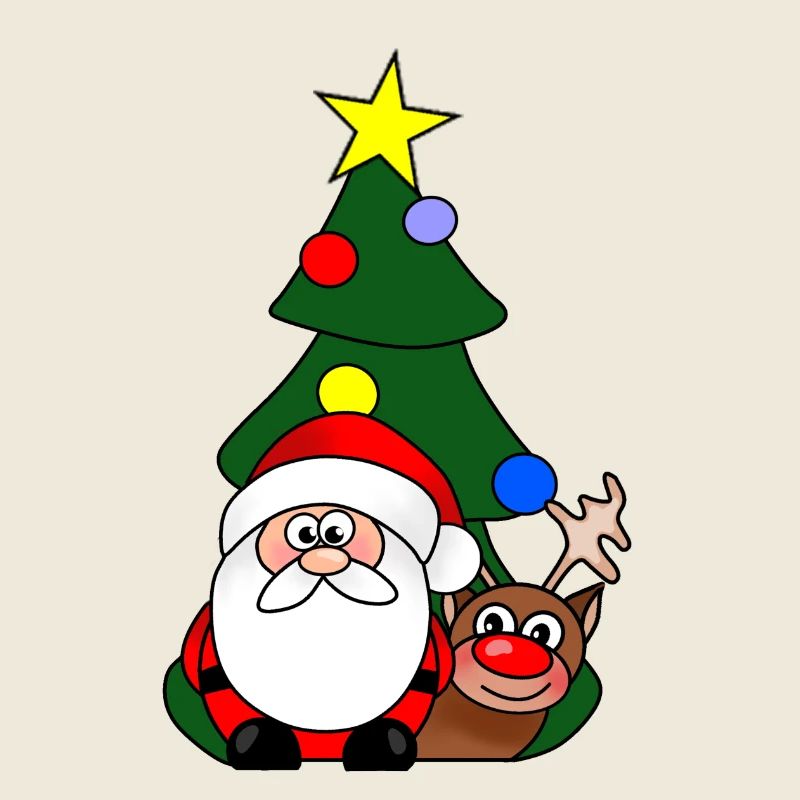 Weihnachtsfeier Weihnachts-Rentierbaum