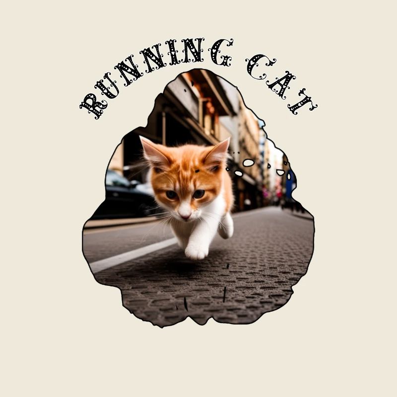 Rennende katze