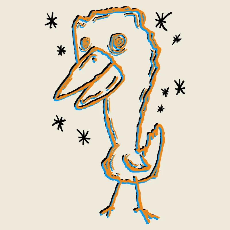 Ausdrucksstarkes Dodo-Kunstdesign