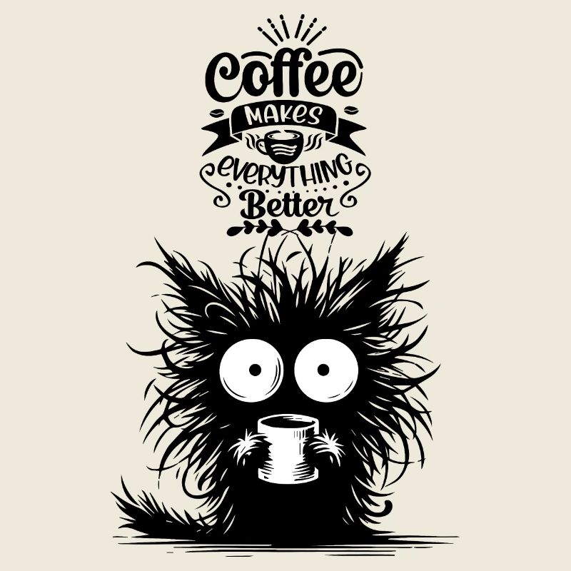 Café Chat Caféine Collègue de bureau Motivation Drôle