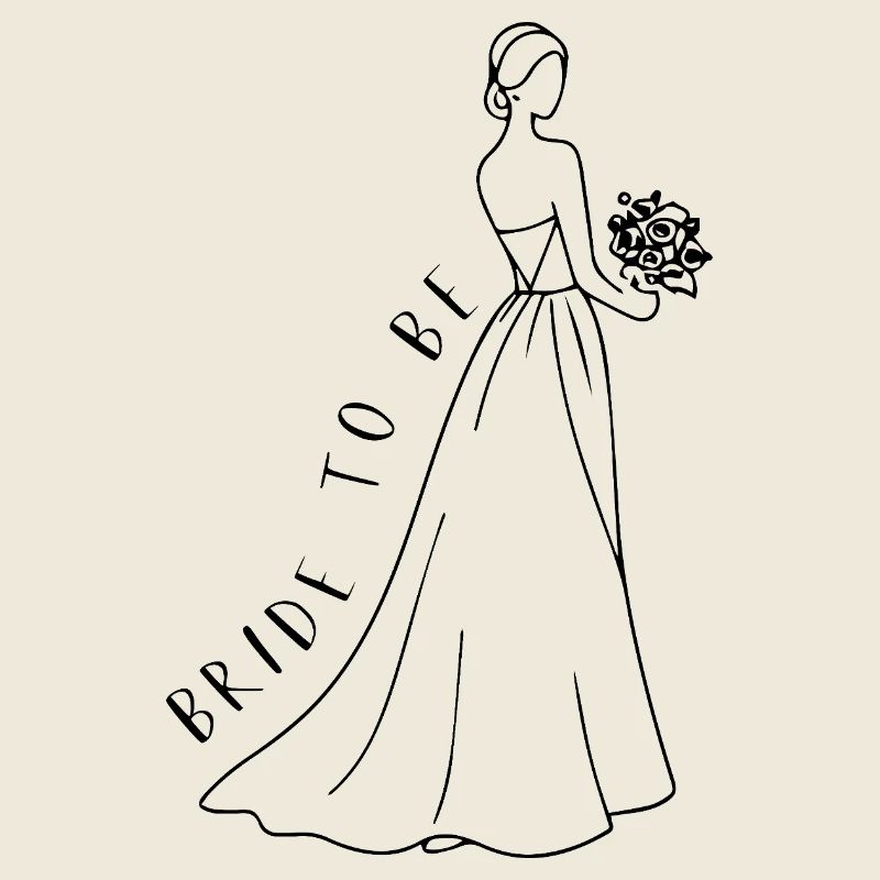 Future mariée - Illustration de mariée en filigrane