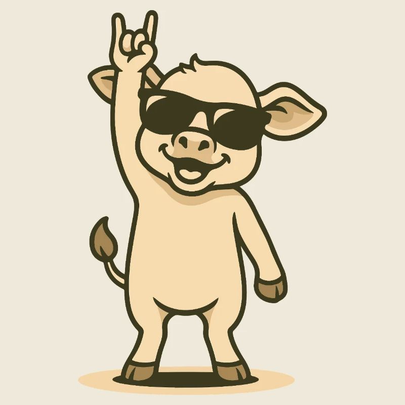 Cooles Kälbchen Rockt