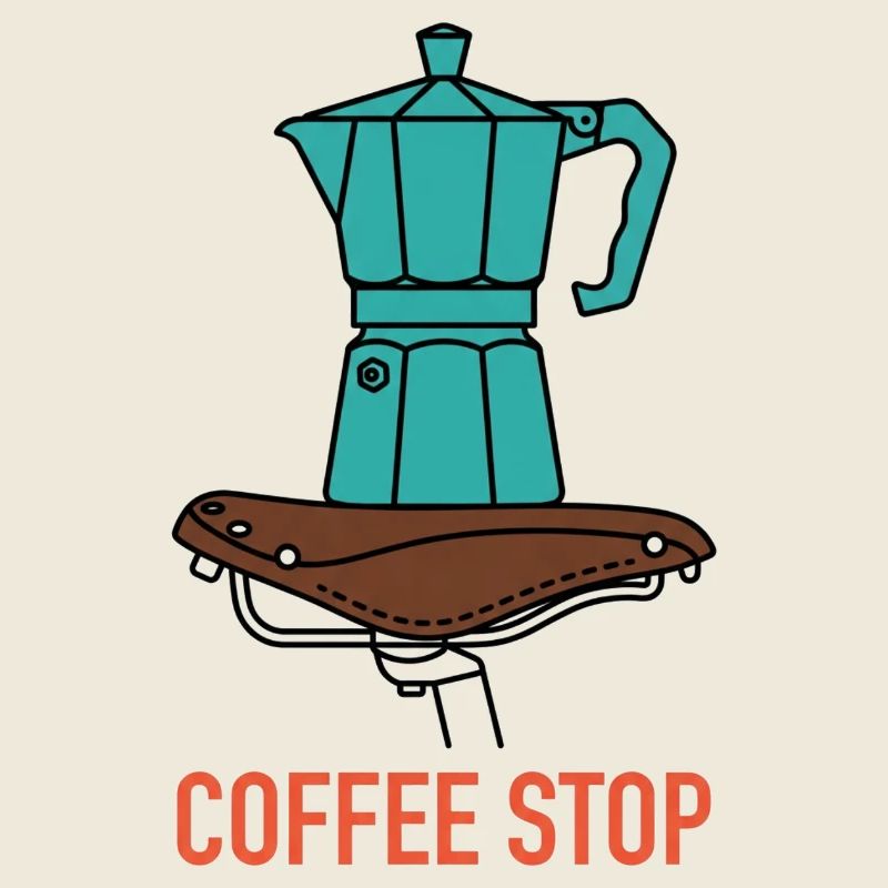 Aqua Moka Pot Coffee Stop